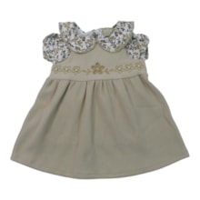 Salopete com Blusa Estampada Flores 2 Peças 2001729 - Milon