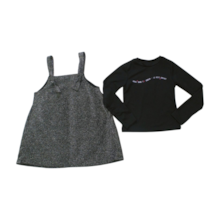 Salopete com Blusa Manga Longa 35089  Tamanho 2 - Le Petit 
