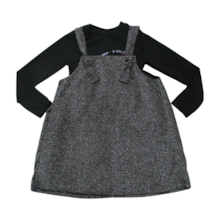 Salopete com Blusa Manga Longa 35089  Tamanho 2 - Le Petit 