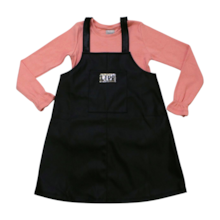 Salopete Couro com Blusa 2 Peças 23314 - Two Colors 