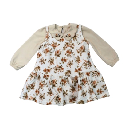 Salopete em Moletom Com Colan Manga Longa 2 Peças 2001418 - Milon