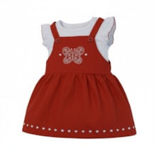 Salopete Estampa Borboleta e Body 2 Peças 37467 - Brandili Mundi