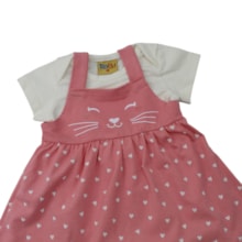 Salopete Estampada Carinha e Boy 2 Peças 27017 - Rollu