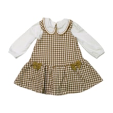 Salopete Xadrez com Body 2 Peças 2000843 - Milon