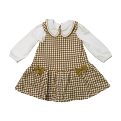 Salopete Xadrez com Body 2 Peças 2000843 - Milon