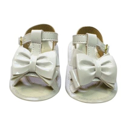 Sandália Batizado Feminina Laço 110375 - Pimpolho