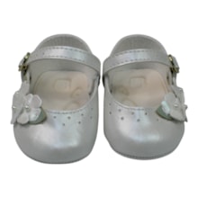 Sapato Batizado Feminino Flor 110484 - Pimpolho