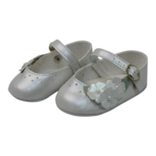 Sapato Batizado Feminino Flor 110484 - Pimpolho