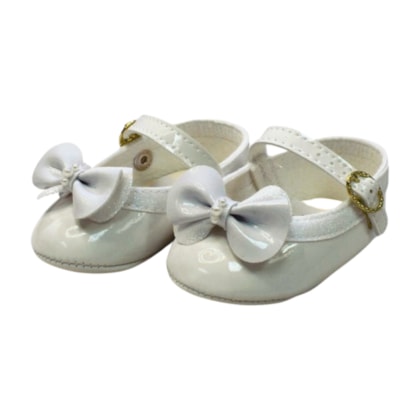 Sapato Batizado Feminino Laço 110340 - Pimpolho  