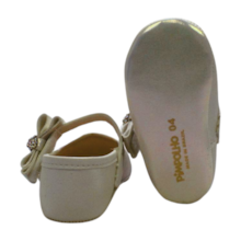 Sapato Batizado Feminino Laço Strass 16945 - Pimpolho