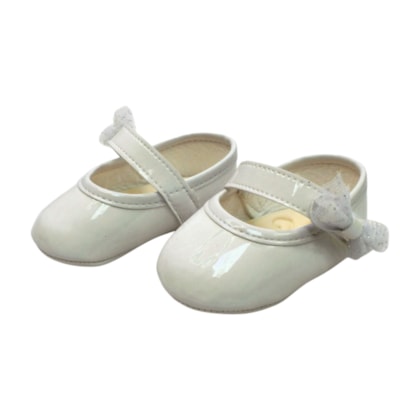 Sapato Batizado Femino com Laço e Tule 110507 - Pimpolho