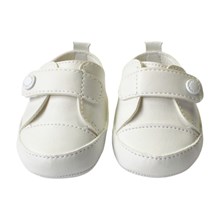 Sapato Masculino Batizado Velcro com Botão 110082 - Pimpolho