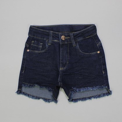 Short Jeans com Bolso com Ajuste na Cintura 1303024 - Clube do Doce