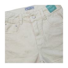 Short Sarja Bordado Laços com Regulagem no Cós 5252 - Garota Lua