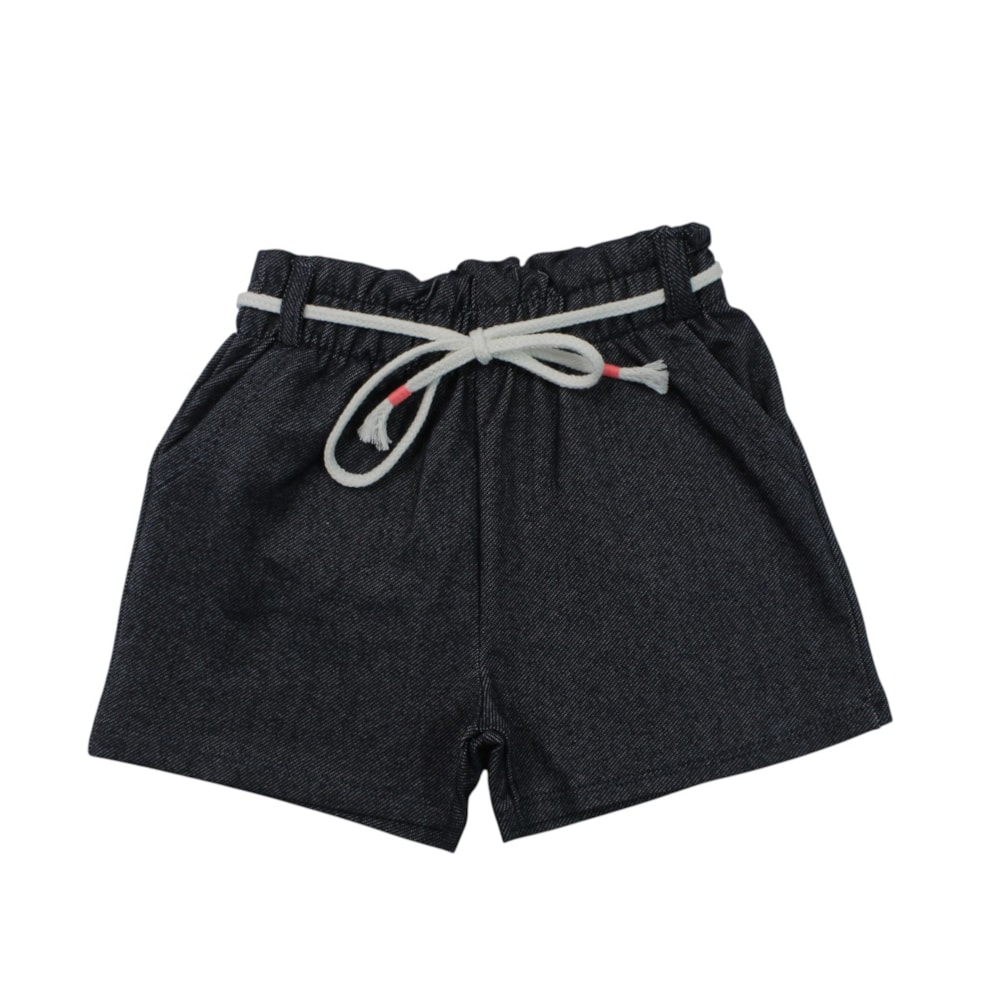 Shorts Cotton Jeans com Cordão 27122 - Rollu