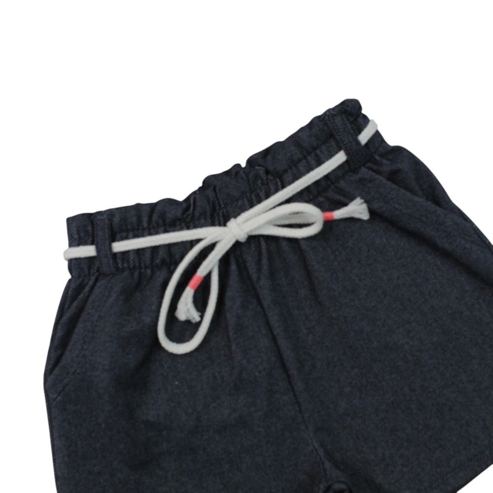 Shorts Cotton Jeans com Cordão 27122 - Rollu