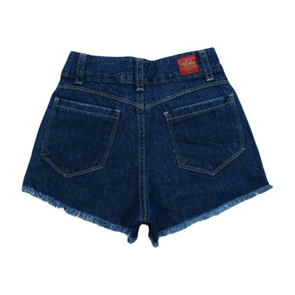 Shorts Jeans Barra Desfiada com Regulagem no Cós 3719 - Lordan