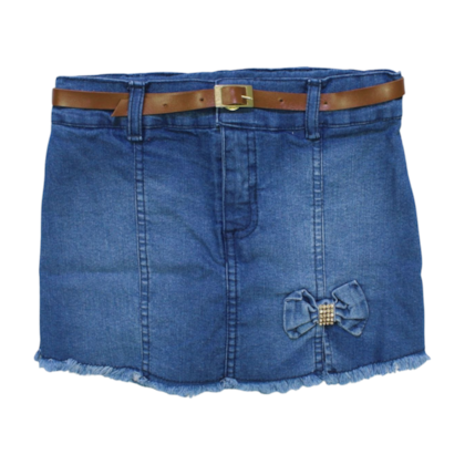 Shorts Jeans com Laço 1612 - Meigo Olhar