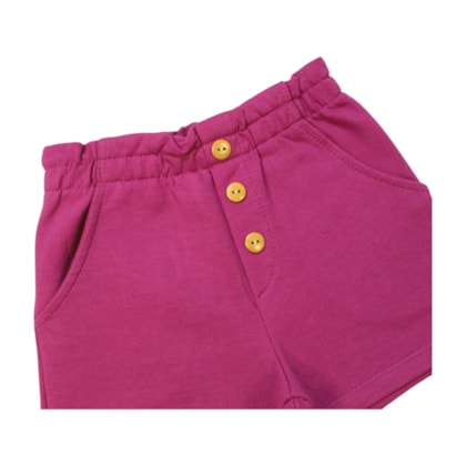 Shorts Moletinho com Botão 46084 - Kely Kety 