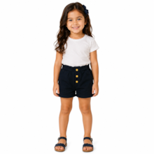 Shorts Moletinho com Botão 46084 - Kely Kety 
