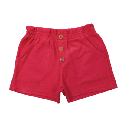 Shorts Moletinho Sarjado com Botões 46024 - Kely Kety 