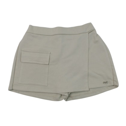 Shorts Saia Moletinho com Bolso Frontal 27414 - Two Colors