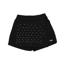 Shorts Saia Moletinho com Strass 27125 - Rollu