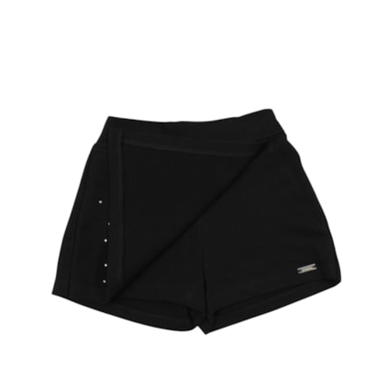 Shorts Saia Moletinho com Strass 27125 - Rollu