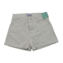 Shorts Sarja com Pérolas 5369 - Garota Lua