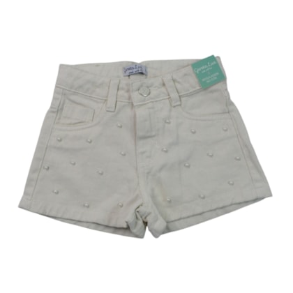 Shorts Sarja com Pérolas 5369 - Garota Lua