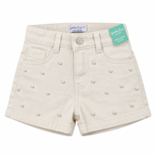 Shorts Sarja com Pérolas 5369 - Garota Lua