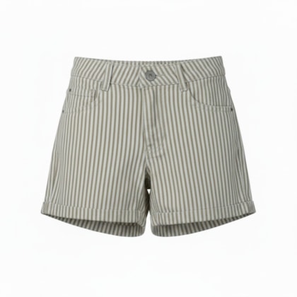 Shorts Sarja Feminino Listrado 3850 - Frommer