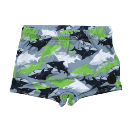 Sunga Boxer Estampada Tubarões  46841 - Boca Grande  