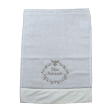 Toalha Batizado Felpa Bordada AC991 30cm x 40cm  - Tex New