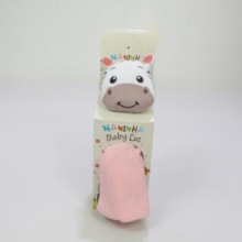 Toalha Cheirinho com Prendedor de Chupeta Zebra Fem - Baby e Luz 
