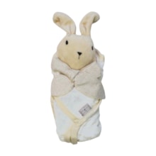 Toalha Cheirinho Soft Coelho com Prendedor 531077 Loupiot Nature - Minasrey 