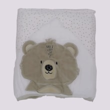 Toalha de Banho Fralda com Bordado Urso Ted 1923 - Papi