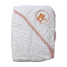 Toalha de Banho Soft com Capuz Bolinha 76121 - Bublim Sonhos