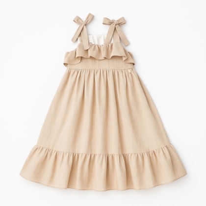 Vestido Alça com Babado 8279 - Pokotinha 