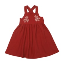 Vestido Alça com Bordado Flores 37242 - Angerô