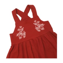 Vestido Alça com Bordado Flores 37242 - Angerô