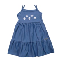 Vestido Alça Estampa Flores Glitter 53937 - Kamylus