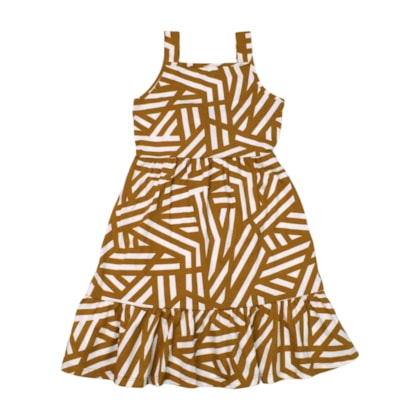 Vestido Alça Estampado 1001298 - Kyly