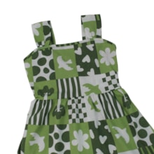 Vestido Alça Estampado Corações 1001838 - Kyly
