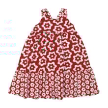 Vestido Alça Estampado Flores 1001270 - Kyly