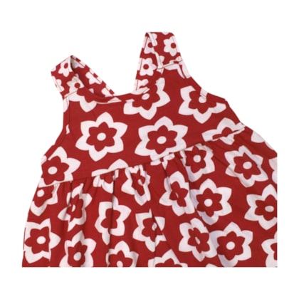 Vestido Alça Estampado Flores 1001270 - Kyly