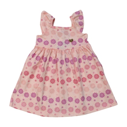 Vestido Alça Estampado Flores 11872 - Kaiani