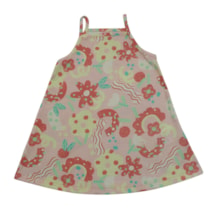 Vestido Alça Estampado Flores 27219 - Brandili