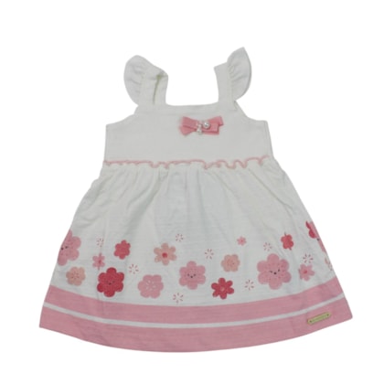 Vestido Alça Estampado Flores A0314 - Alakazoo