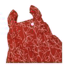 Vestido Alça Estampado Rosas 22912 - Glinny